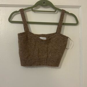 Zara sweater bra top